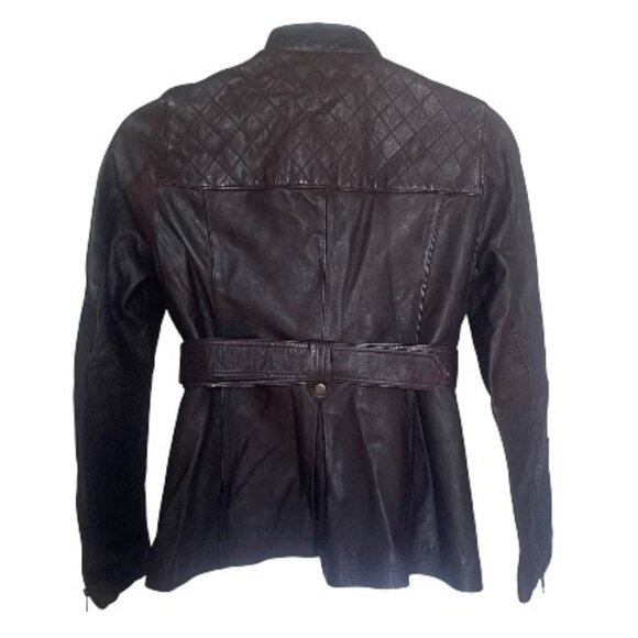 BLACK RIVET GENUINE LEATHER JACKET - Picture 2 of 4
